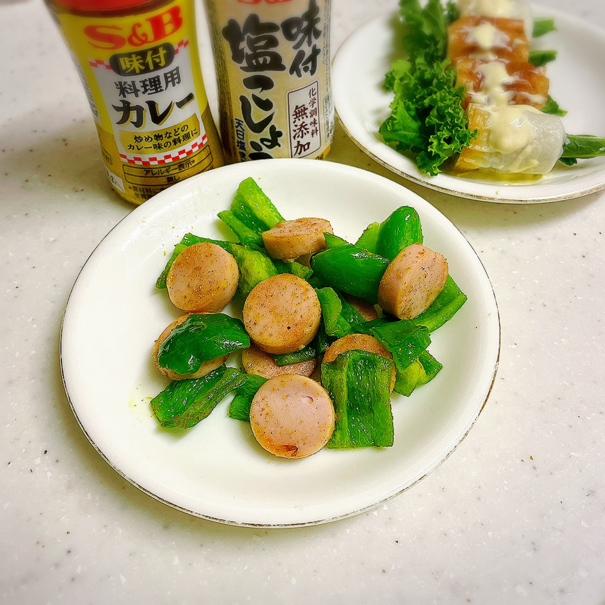 ピーマンギョニソのカレー炒め✨