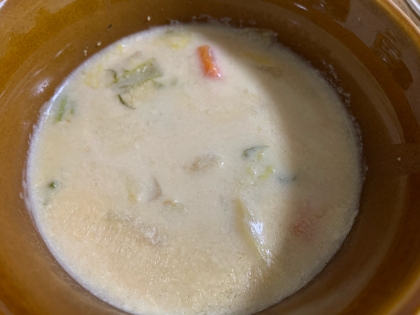 簡単♪白菜の豆乳スープ