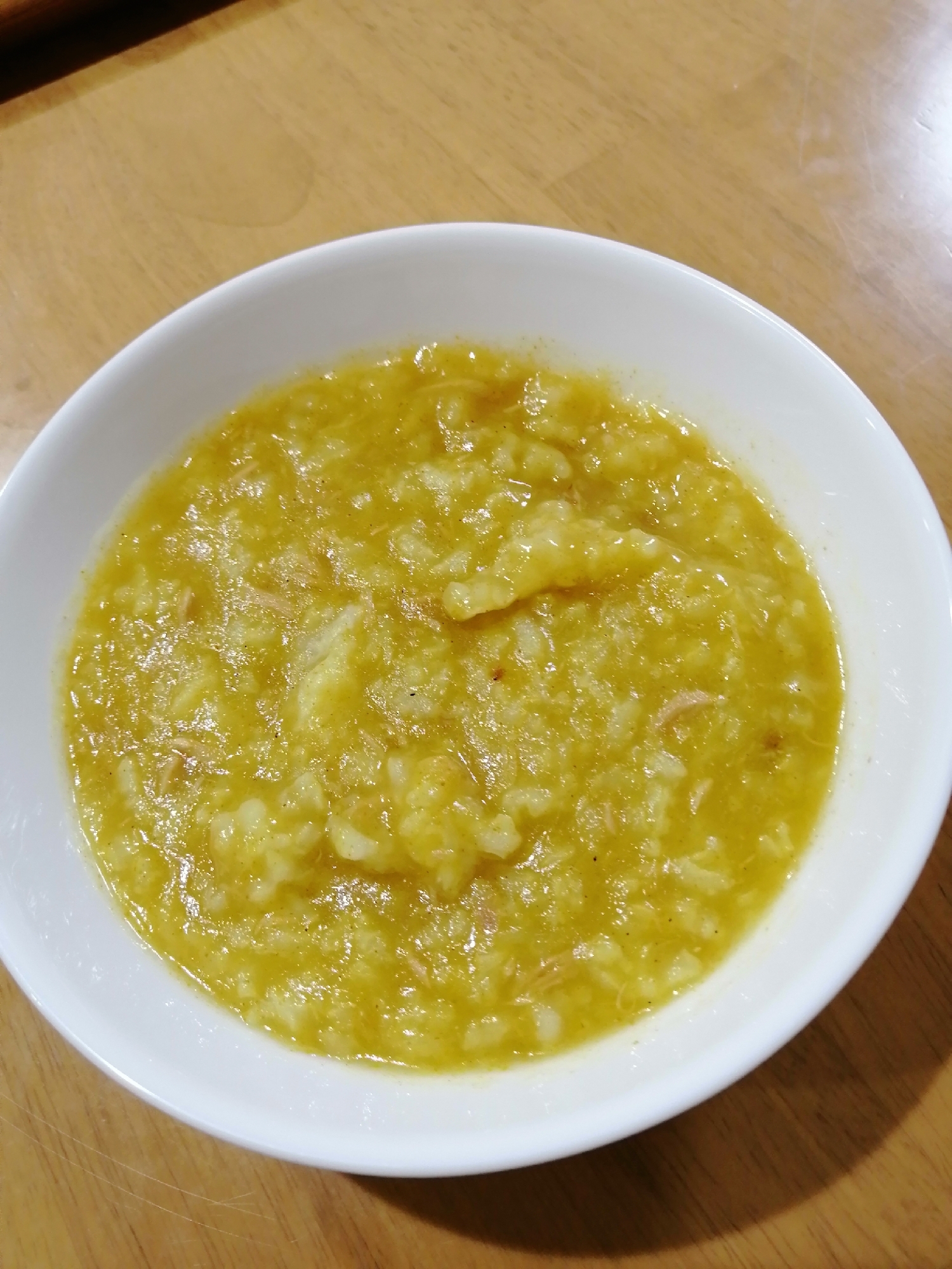 残ったカレー粉で作る♪カレー雑炊