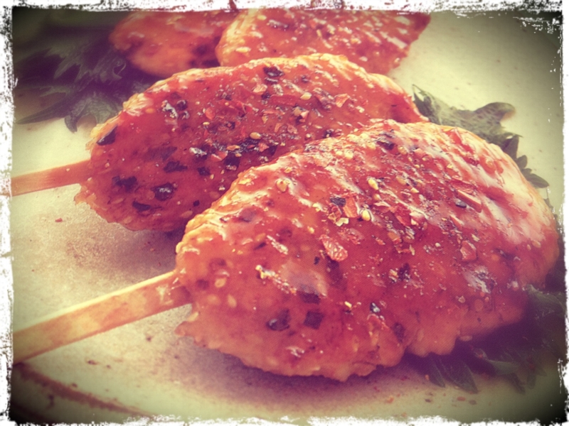 焼肉のタレでつくね串焼き レシピ 作り方 By Eripis 楽天レシピ