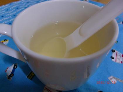 レモン果汁、大さじ１入れました。寒い朝に、ほっこり暖まりました。ご馳走さまでした