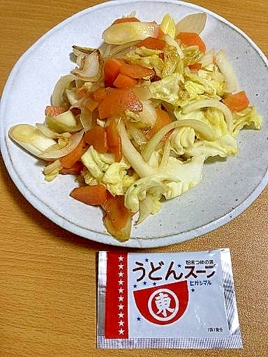 野菜炒め★ヒガシマル★うどんスープ