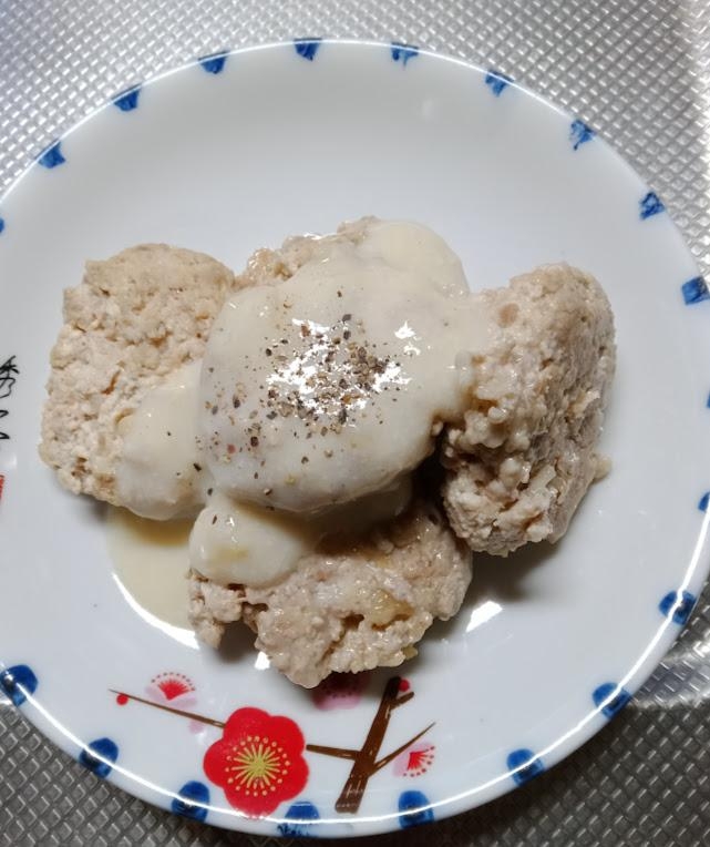 パルメザンチーズ香るお豆腐ハンバーグ 夕飯に♪