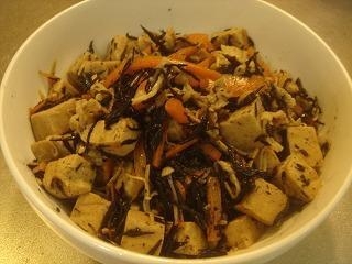 高野豆腐とひじきの炒り煮