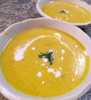 かぼちゃの豆乳スープ