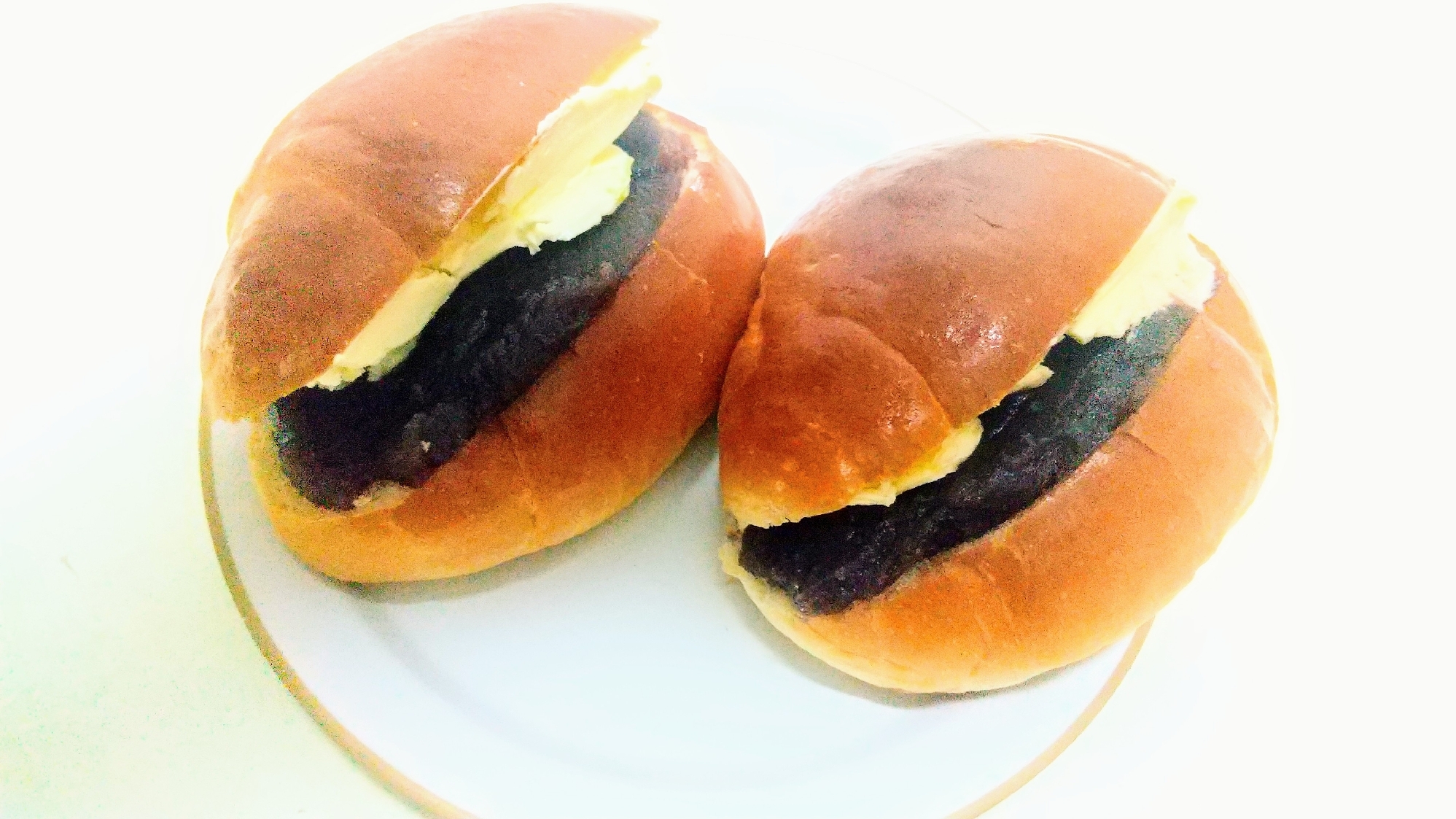 あんマーガリンロールパンサンド