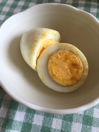 弁当のおかずに！激ウマ、カレー味のゆで卵♪