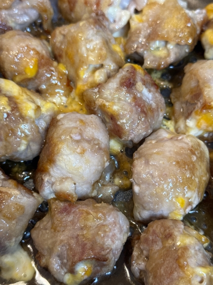 子供にも旦那にも大好評！！豚こまチーズボール☆