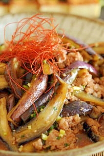 茄子と豚肉のピリ辛炒め