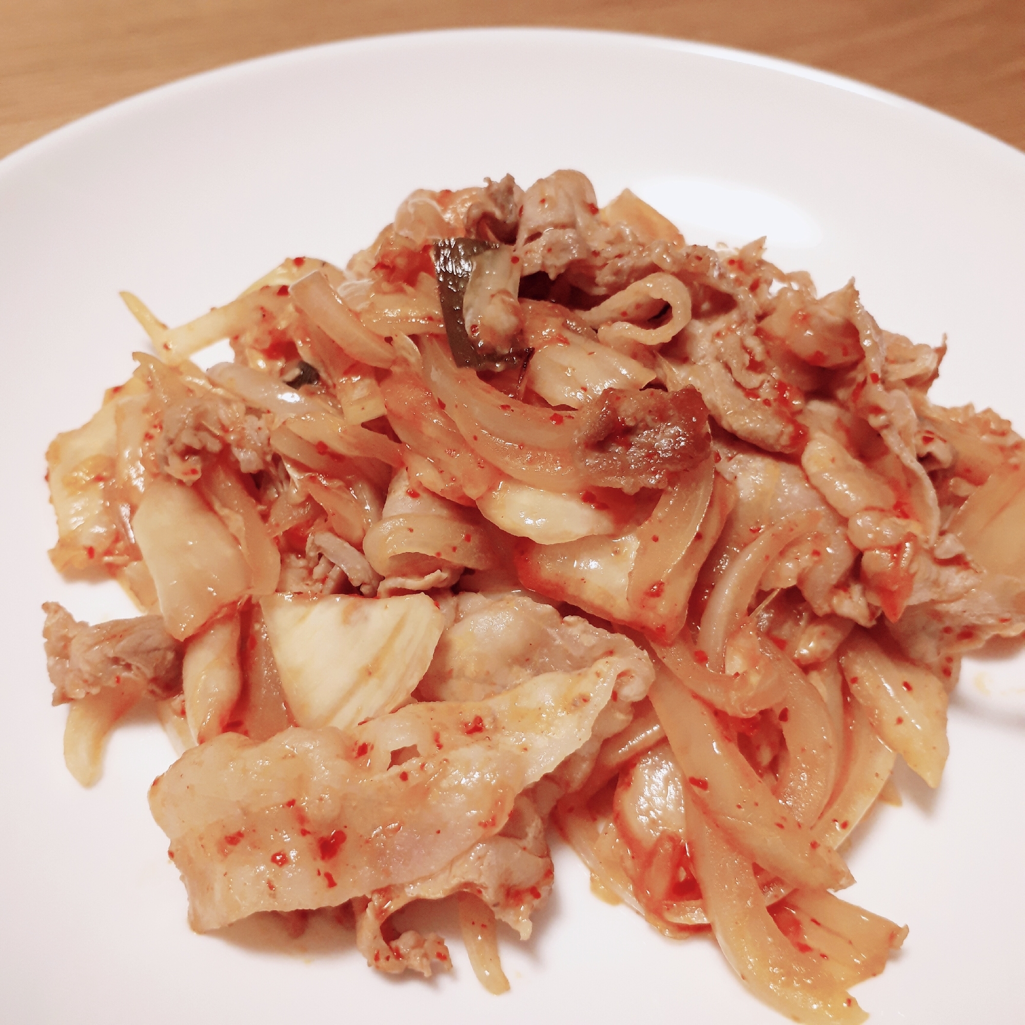 オイスターソースの旨味☆豚キムチ
