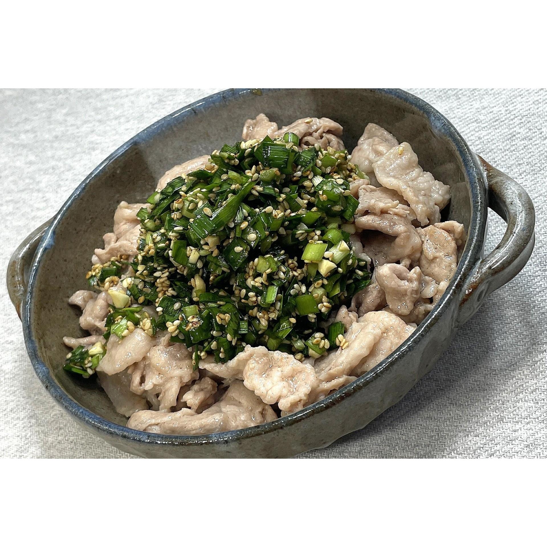 豚肉のにらポンがけ★動画あり★