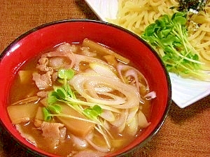 豚バラ肉で☆つけ麺のタレ