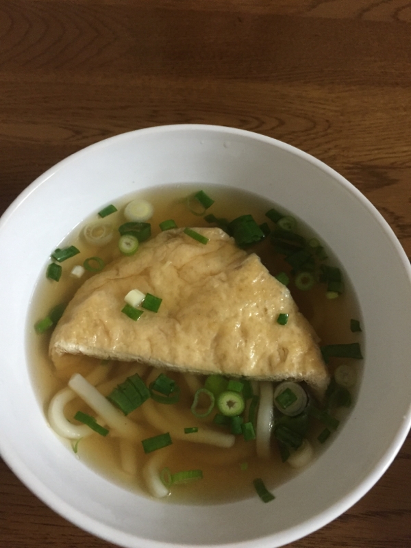 風邪ひきにも最適！簡単節約関西風きつねうどん