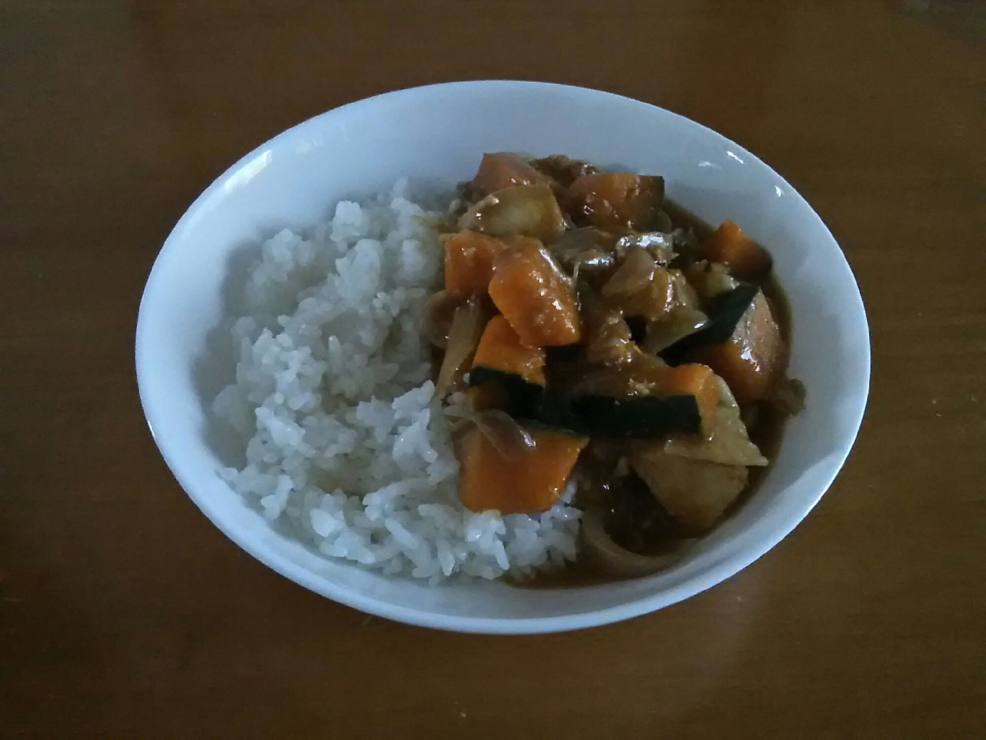 鶏肉とかぼちゃと紫玉ねぎのカレー