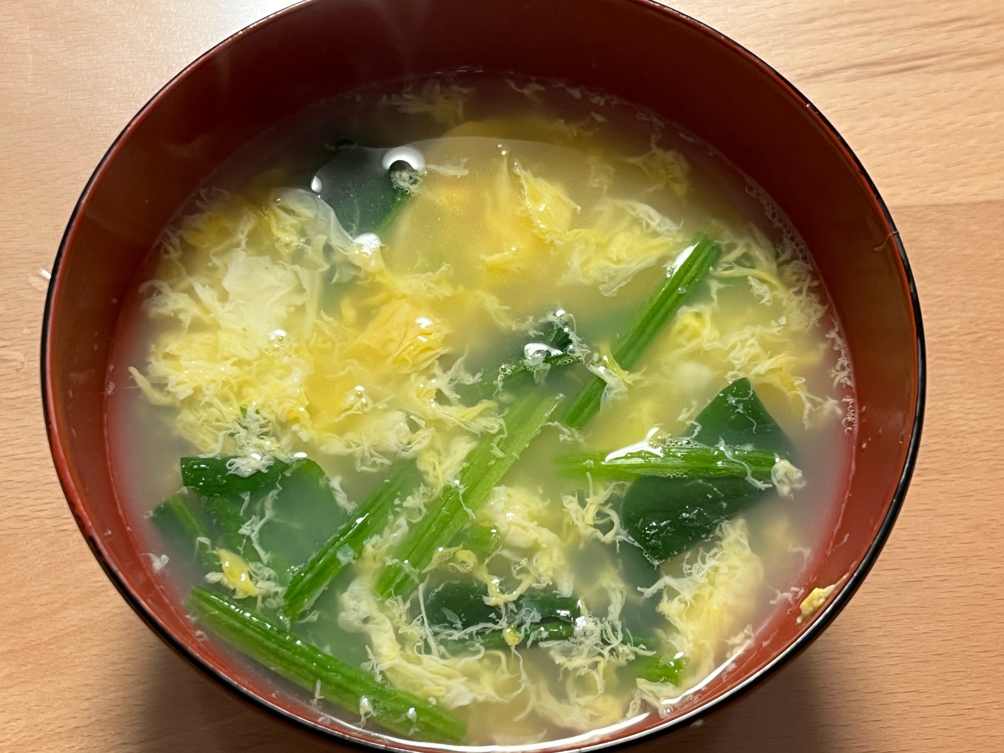 ほうれん草の卵スープ