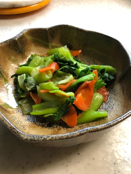 簡単☆青梗菜とカニカマの酢の物