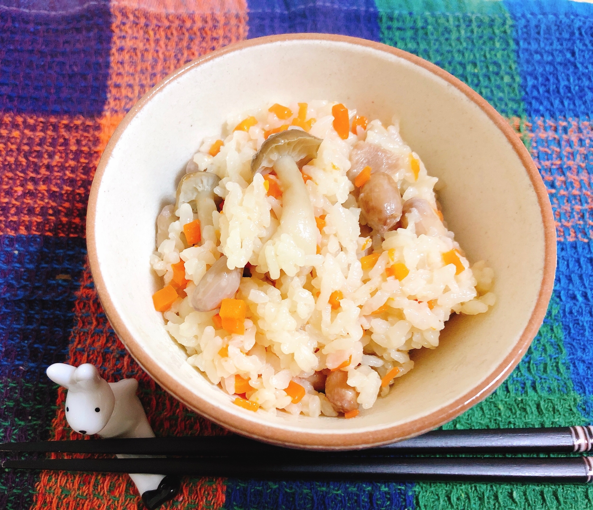 落花生の秋満載炊き込みご飯