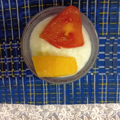 ミニトマトスイカヨーグルト