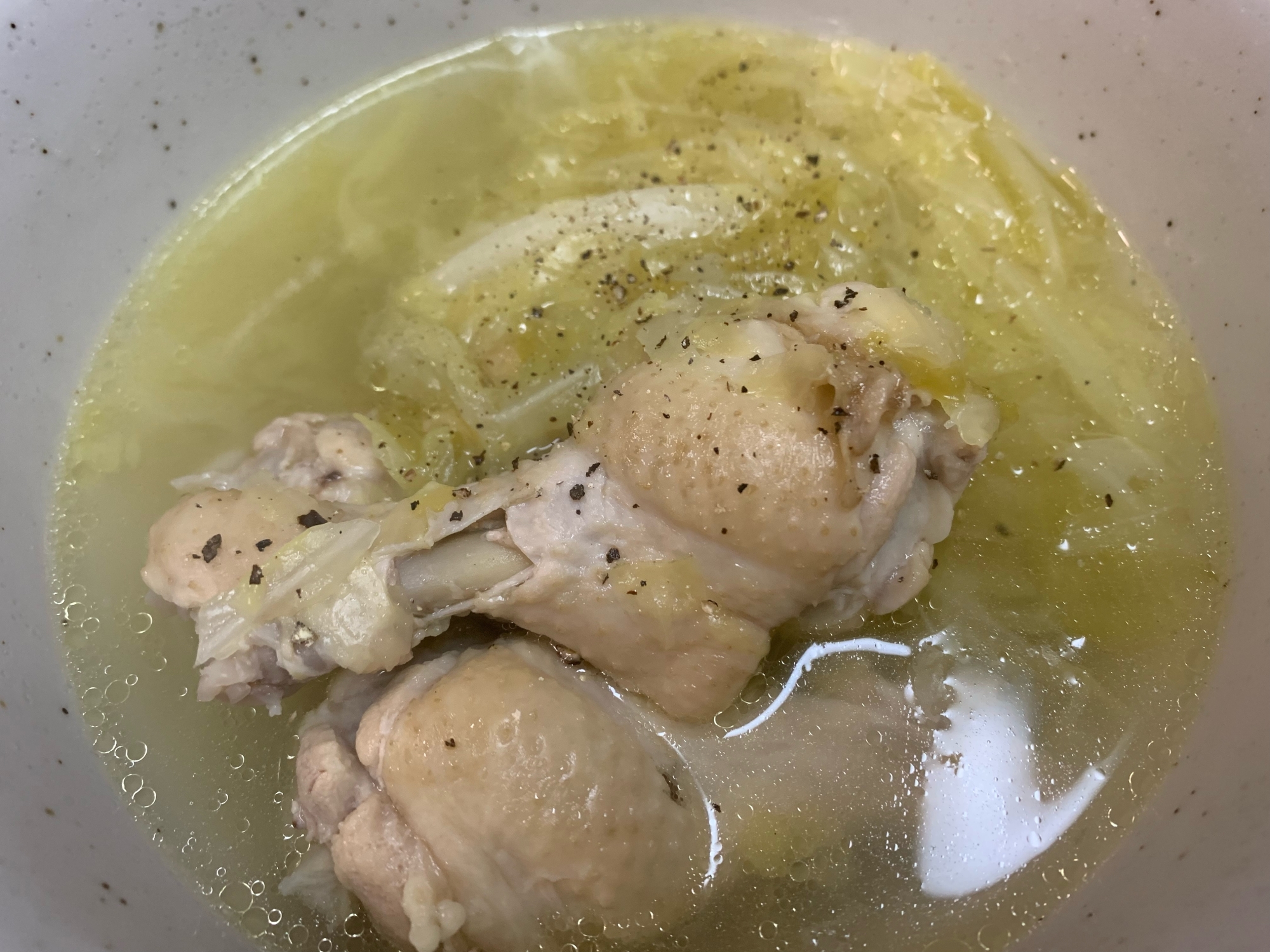鶏肉とキャベツのスープ煮♪