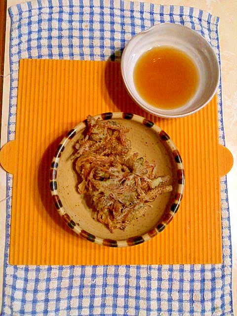 つくしのかき揚げ