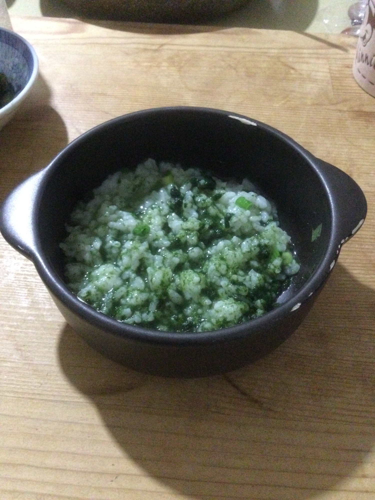 ほうれん草細ネギ入りご飯