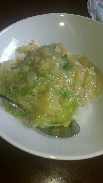 簡単ランチに♪レタスあんかけ丼♪