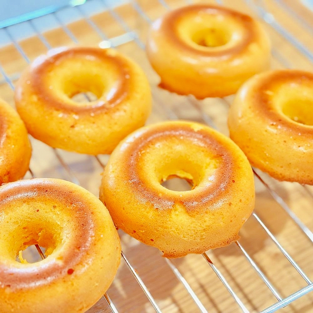 【砂糖不使用】にんじん入りきなこ豆腐焼きドーナツ