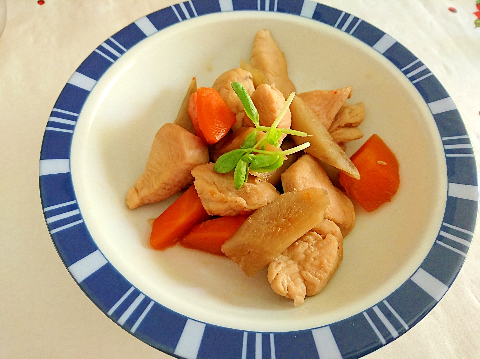 鶏肉と根菜の炒め煮