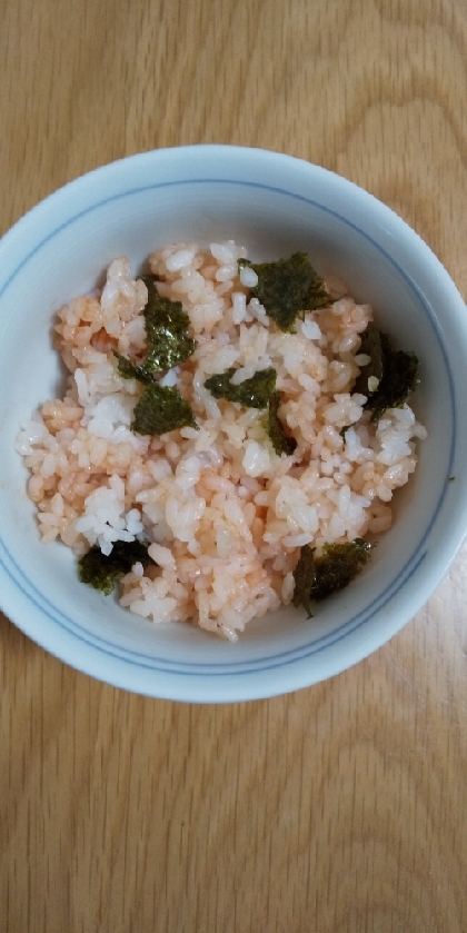 レンジで♪海苔とおかかのケチャップライス