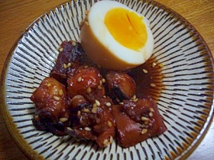 圧力鍋で 蛸の佃煮 煮卵添え レシピ 作り方 By チッチとカム 楽天レシピ