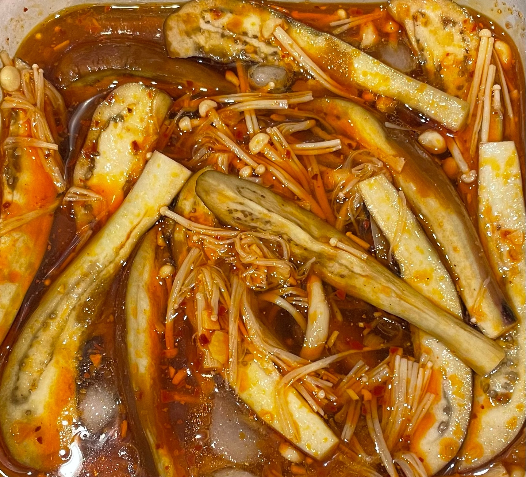 そうめんのタレにもOK!ナスのピリ辛煮浸し⭐️