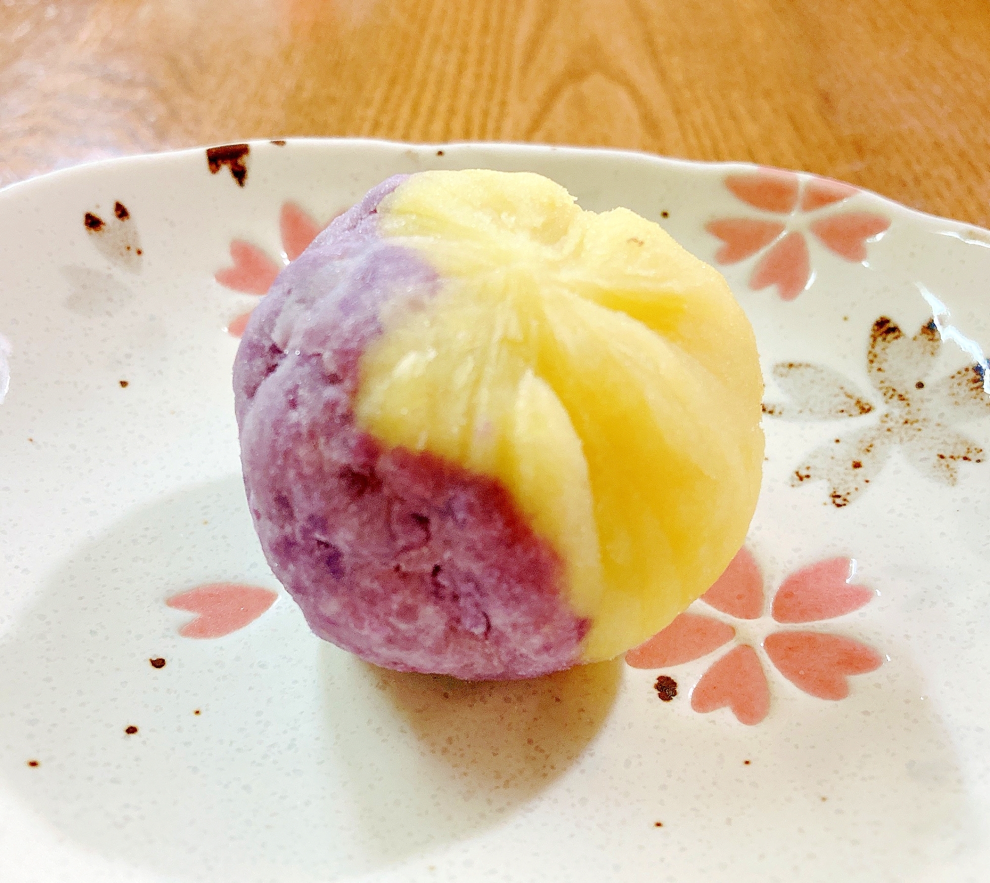 紫芋と安納芋の茶巾しぼり