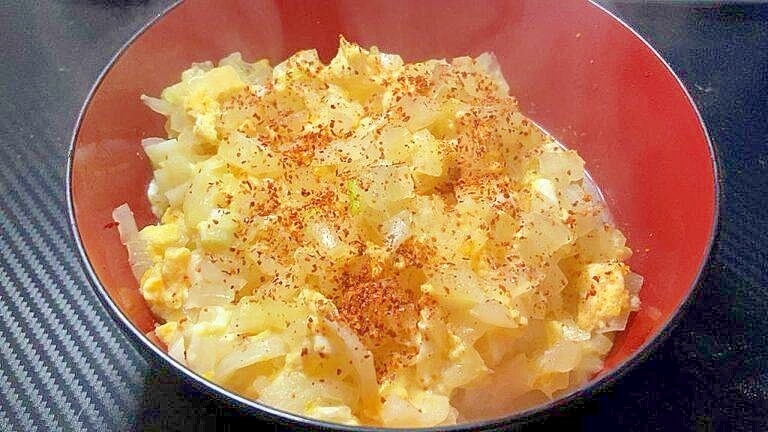 【素朴飯】白だしで『玉ねぎ丼』