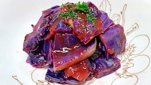 紫キャベツのトマト煮