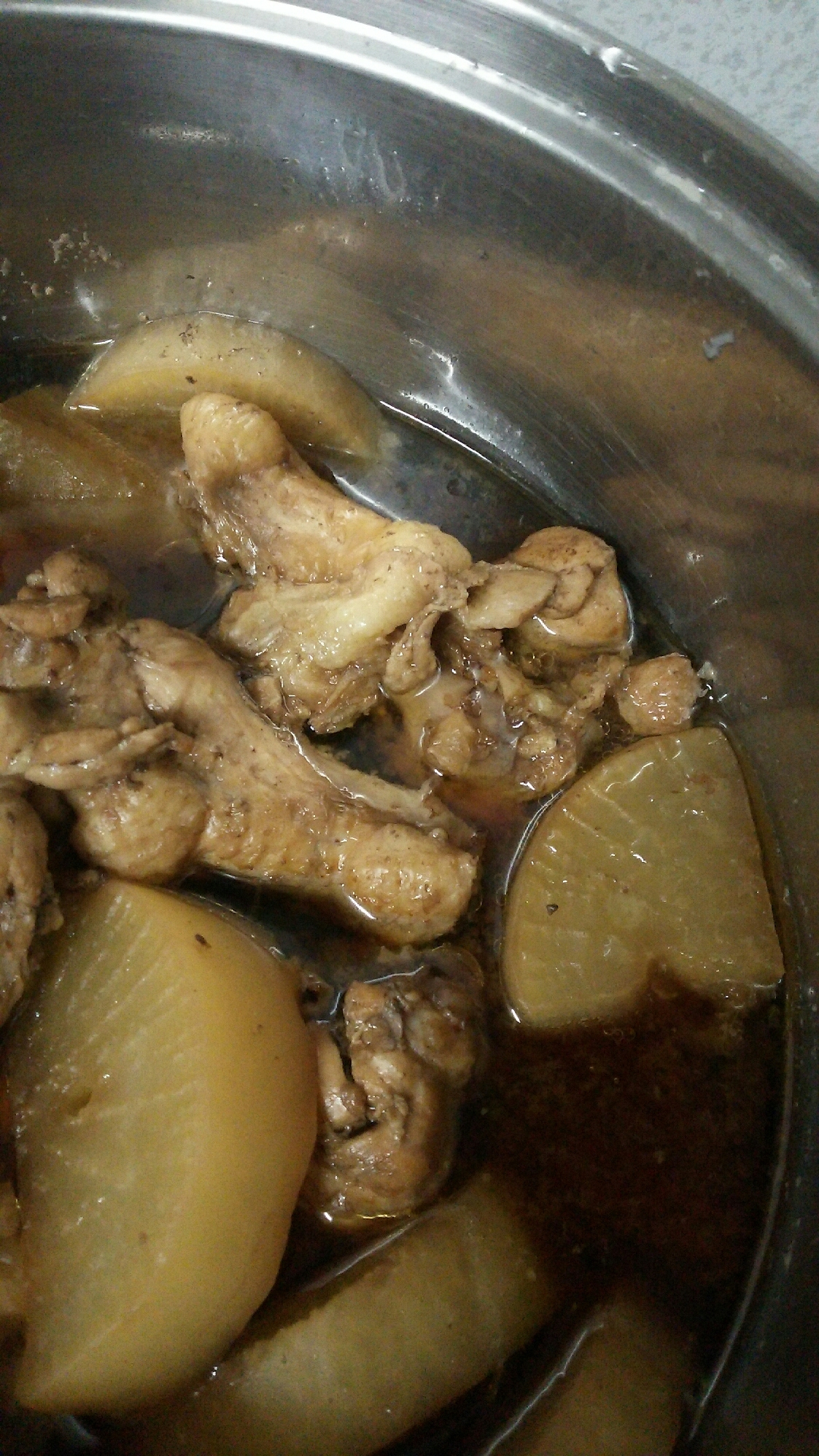 手羽元大根の味ぽん煮 レシピ 作り方 By みりりん6 楽天レシピ