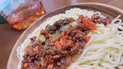 トマト缶で作るミートソース  ミートスパゲティ