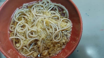 天かす蕎麦、美味しくいただきました。