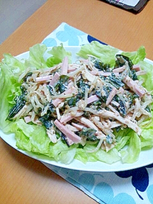 とりムネ肉のみそマヨサラダ