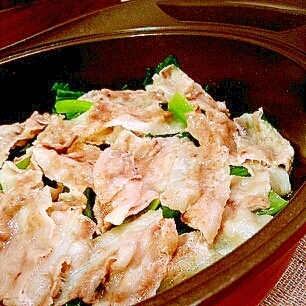 簡単♡無加水鍋で小松菜と豚バラの重ね蒸し