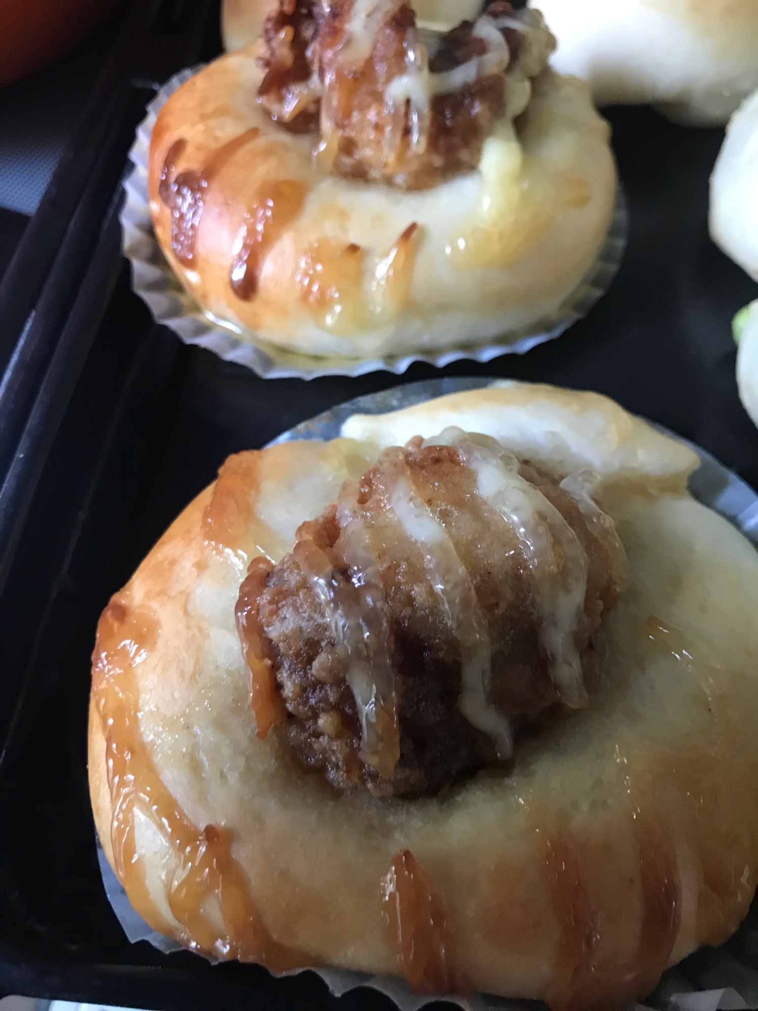 基本のパン生地を使った唐揚げパン