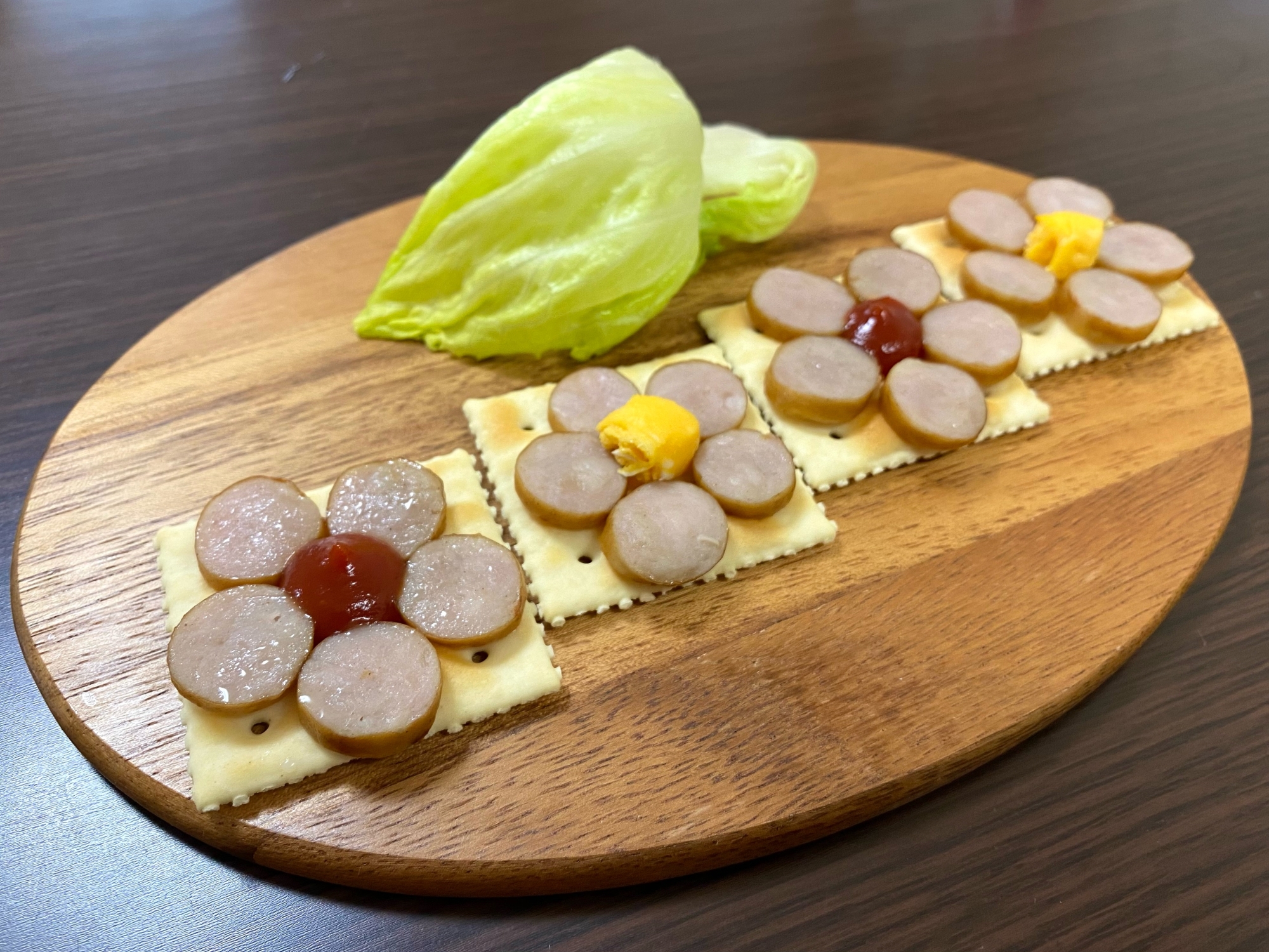 ウィンナーと卵のお花カナッペ レシピ 作り方 By からもまま 楽天レシピ ウィンナーと卵のお花カナッペ レシピ 作り方 By からもまま 楽天レシピ
