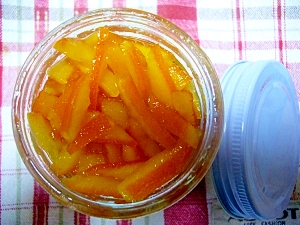 オレンジピール風　オレンジの皮の砂糖煮