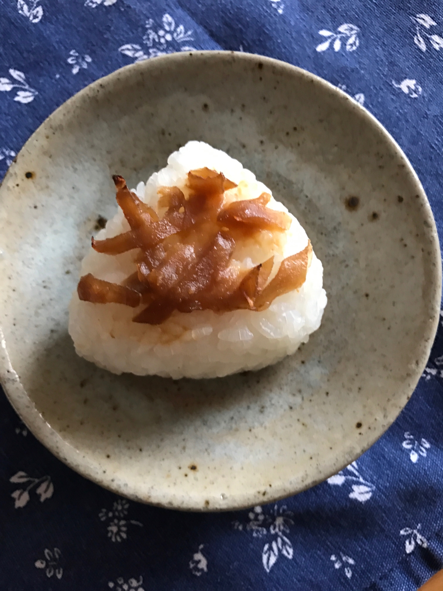 生姜の佃煮入り味噌の焼きおむすび