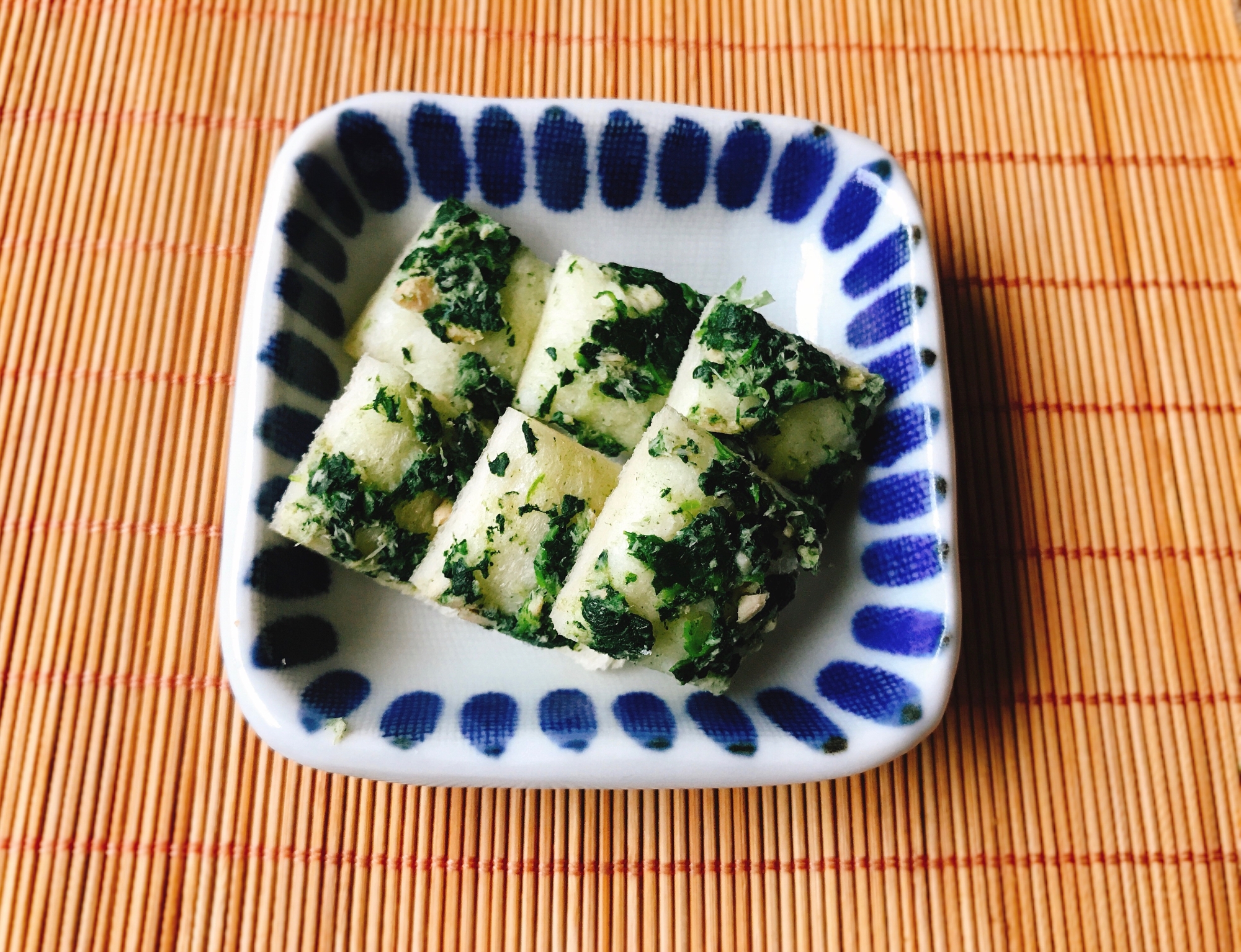 【離乳食後期】小松菜とツナマヨネーズパン