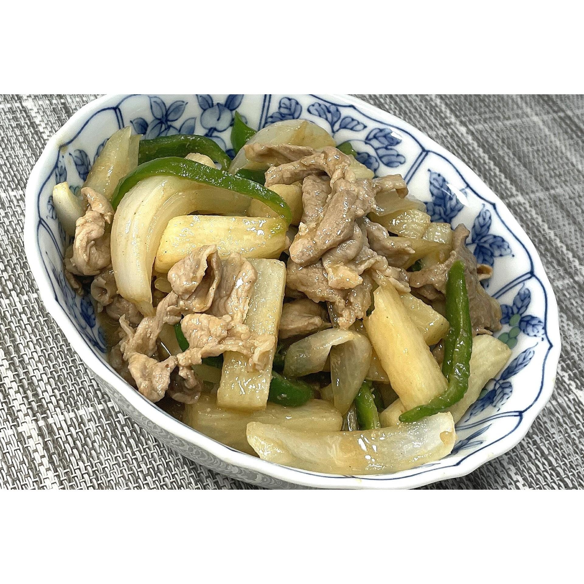 豚肉と山芋のオイスター炒め★動画あり★