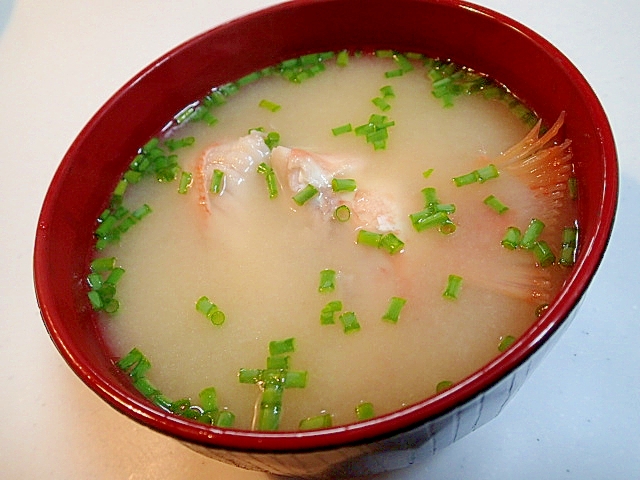 あらかぶのアラでお味噌汁♬