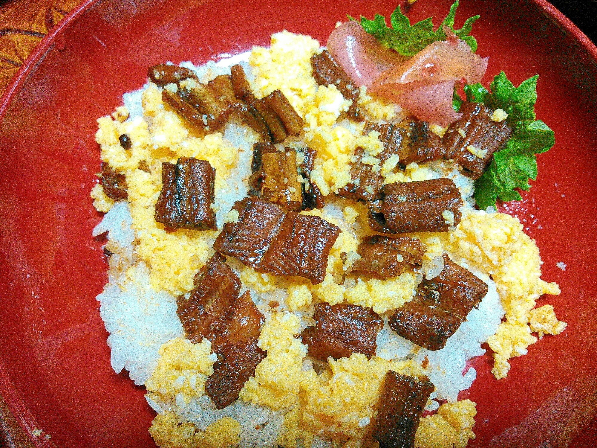 穴子と炒り卵の散らし寿司