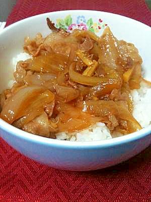 吉野家風？！　豚こま肉で豚丼☆