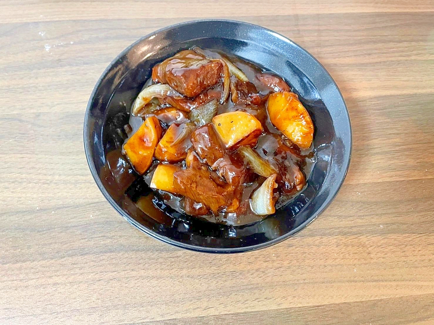 牛肩ロースの和風ビール煮