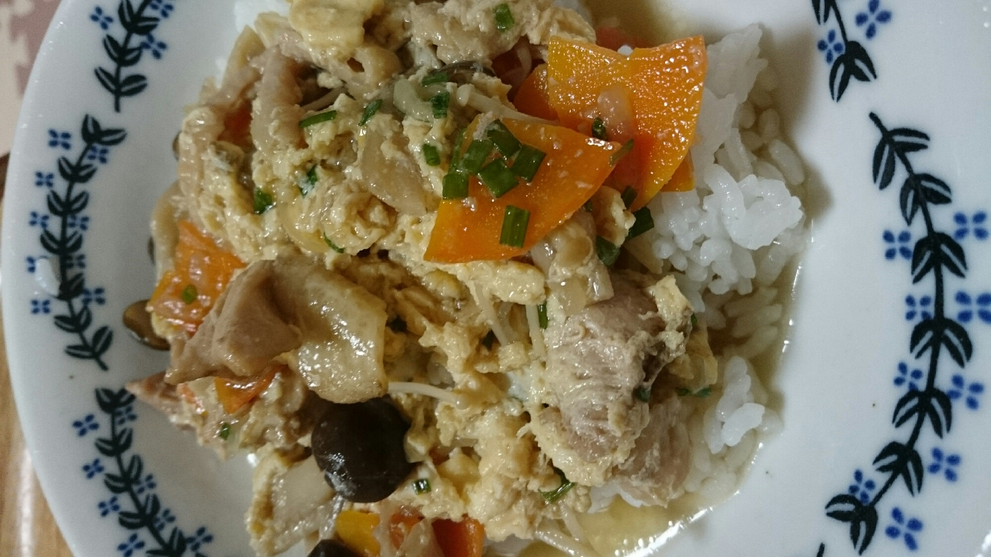 鶏キノコ丼